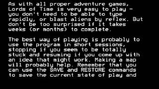 Lords Of Time Intro with Computer Concepts' Speech