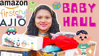 HUGE BABY HAUL - Winter Wear, Games, Feeding bottle | FIRST CRY | AMAZON | AJIO