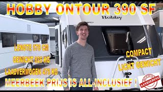 Hobby Ontour 390 SF 2024 nu met € 2969,= extra korting FULL OPTIONS !!! caravan nieuw review