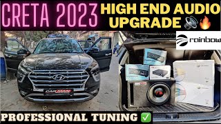 Hyundai CRETA 2023 loaded with HIGH END German Car Audio SETUP 🇧🇪 Professional DSP 🔊✅| CAR MAN INDIA