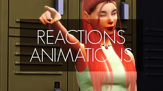 REACTIONS ANIMATION PACK (UPDATE 0.1) | Sims 4 Animation (Download)