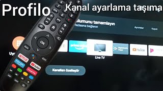 PROFİLO ANROİD TV KANAL AYARLAMA TAŞIMA