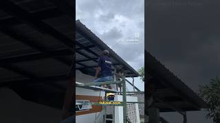 PEMASANGAN KANOPI DAN INSTALASI LISTRIK #kanopi #carport #rumahminimalis #listrik