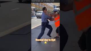 bus driver vs Van driver 🥺 #streetfighter #fight #roadrage #australiavlog