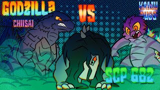 Godzilla and His Little Sister Vs SCP 682 (Godzilla Comic Dub) (SCP Foundation Comic Dub)