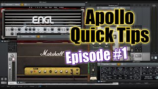 Dual Amp Sims Simultaneously and Other Stereo Guitar Recording - UA Apollo Quick Tips - Episode 1