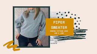 Pattern #2046 Piper Sweater Sew-A-Long Trish Newbery Design