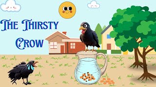 Thirsty Crow's Clever Quest | Moral Story For Kids | KidGlobe EXplorers