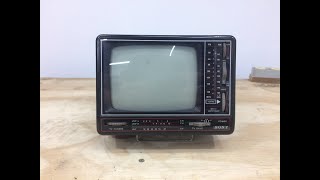 Mini TV CRT Tubo 5 5 Polegadas P&B Sony FD 700