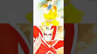 Goku base vs naruto baryan mode #anime #dragonball #viral #shorts