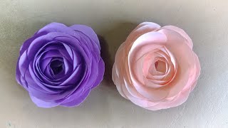 Diy Camellia Flower | How To Make Camellia Paper Flower | Easy Paper Flower | Faiez Art And Craft