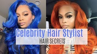 How to tint lace on 613 lace wig | Celebrity hair stylist secrets featuring: Alonzo Arnold