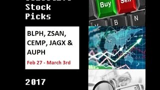 Stock Picks for Feb 27 -  Mar 3rd