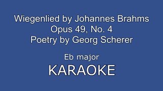 Wiegenlied Brahms Eb major KARAOKE