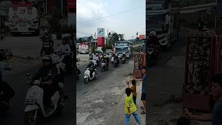 Bus winspector di tegal guci banyak yang ngawal