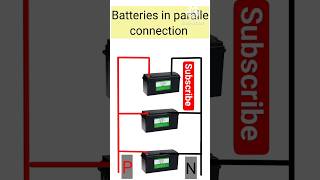 Three Battery Connection | series and parallel batteries connect | Three battery inverter connection