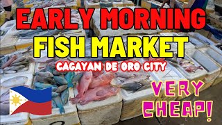 Early Morning Fish Market - Very Cheap Prices!! - Cagayan de Oro City Philippines