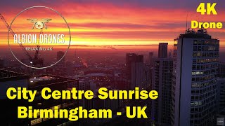 An Awakening City - Birmingham Sunrise, UK, 27th February 2024 - DJI MINI3 Pro 4K