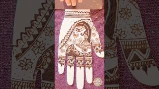 Henna scraping ASMR || Beautiful bridal Mehndi design || #tiktok #viral #asmr #shorts #mehndi