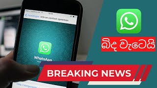 WhatsApp Down |  whatsapp බිද වැටෙයි...