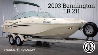 2003 Bennington LR 211 | Reeder Trausch Marine | Boats for Sale