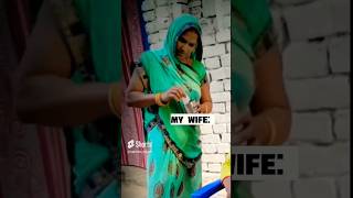 Khatarnak Wife 😜😂 Bachke ke rehna re baba 🤪 #funnyvideo #newshorts