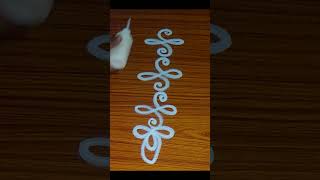 Simple🌺Side Design for Beginners#shorts #ytshorts #trending #youtubeshorts #rangoli #dailyrangoli