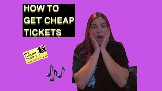 How To Get Good Concert Tickets For Less Money!!