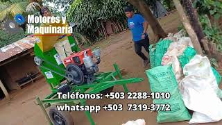 DESGRANADORA 25 SACOS X 50 QUINTALES POR HORA CON MOTOR DIESEL AMERICANO DE 22 HP 🌽🔥 #desgranadoras