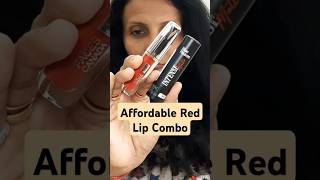 Affordable Red Lip Combo #makeup #beauty #ashortaday #lipswatches #blueheavenlipstick #facescanada