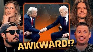 FACE-OFF! Trump and Biden’s White House Meeting – Awkward or Historic?