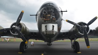 Big Old BOEING SUPERFORTRESS AIRCRAFT ENGINES Cold Straing Up 2