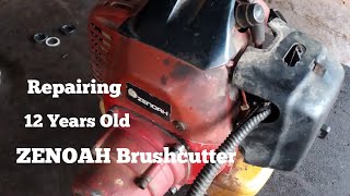 Brush Cutter Starting Problem, Oil Leakage | 12 Years Old Zenoah #brushcutter #restoration #zenoah