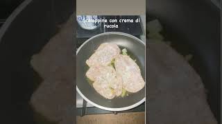 Scaloppine con crema di rucola