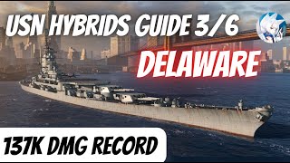 Delaware 137K dmg & world record in World of Warships Wows Blitz