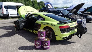 1500+HP Audi R8 5.2 V10 Twin Turbo 1/4 mile @ Ameerika Auto EDRA Nationals 2024