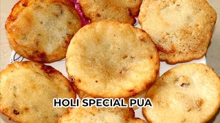 HOLI SPECIAL SWEET AND CRISPY PUA RECIPE | PUA RECIPE IN HINDI | SWEET PUA RECIPE | PUA RECIPE HINDI