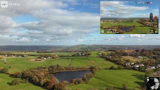 DJI AIR 3S First flight on a windy day on Baildon moor