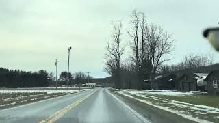 Driving on the back roads of the country side