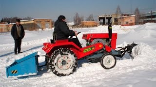 САМОДЕЛЬНЫЙ ТРАКТОР С ЛОПАТОЙ ДЛЯ ЧИСТКИ СНЕГА