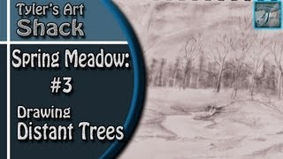 How to Draw a Spring Meadow Series Part 3 - How to Draw Distant Trees