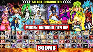 NEW ONE PIECE VS DRAGON BALL MUGEN ANDROID (LATEST CHARACTERS) Anime War Mugen NO EXAGEAR ANDROID