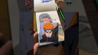 Pain drawing 💀 | naruto drawing || anime drawing #shorts #anime #drawing #art