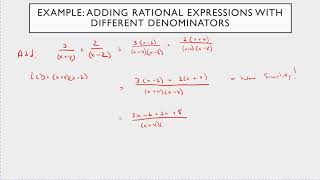 Rational Expressions - Adding and Subtracting