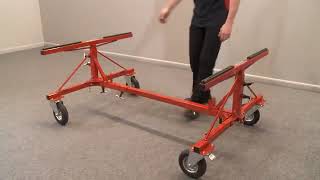 Innovative Truck Bed Dolly™ for auto body repair