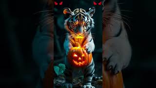 Cute Spooky Tiger  #shorts