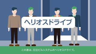 地震後のエレベーター停止時間を短縮！ヘリオスドライブ - 日立ビルシステム