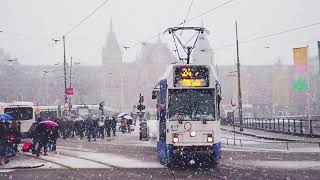 A Snowy Day In Amsterdam