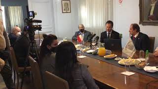 ENTREGA DE LA MEDALLA DIEGO PORTALES AL MINISTRO DE ECONOMIA  LUCAS PALACIOS