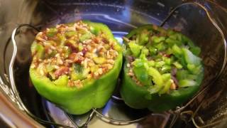 INSTANT POT - STUFFED BELL PEPPERS (Leftover Hack)